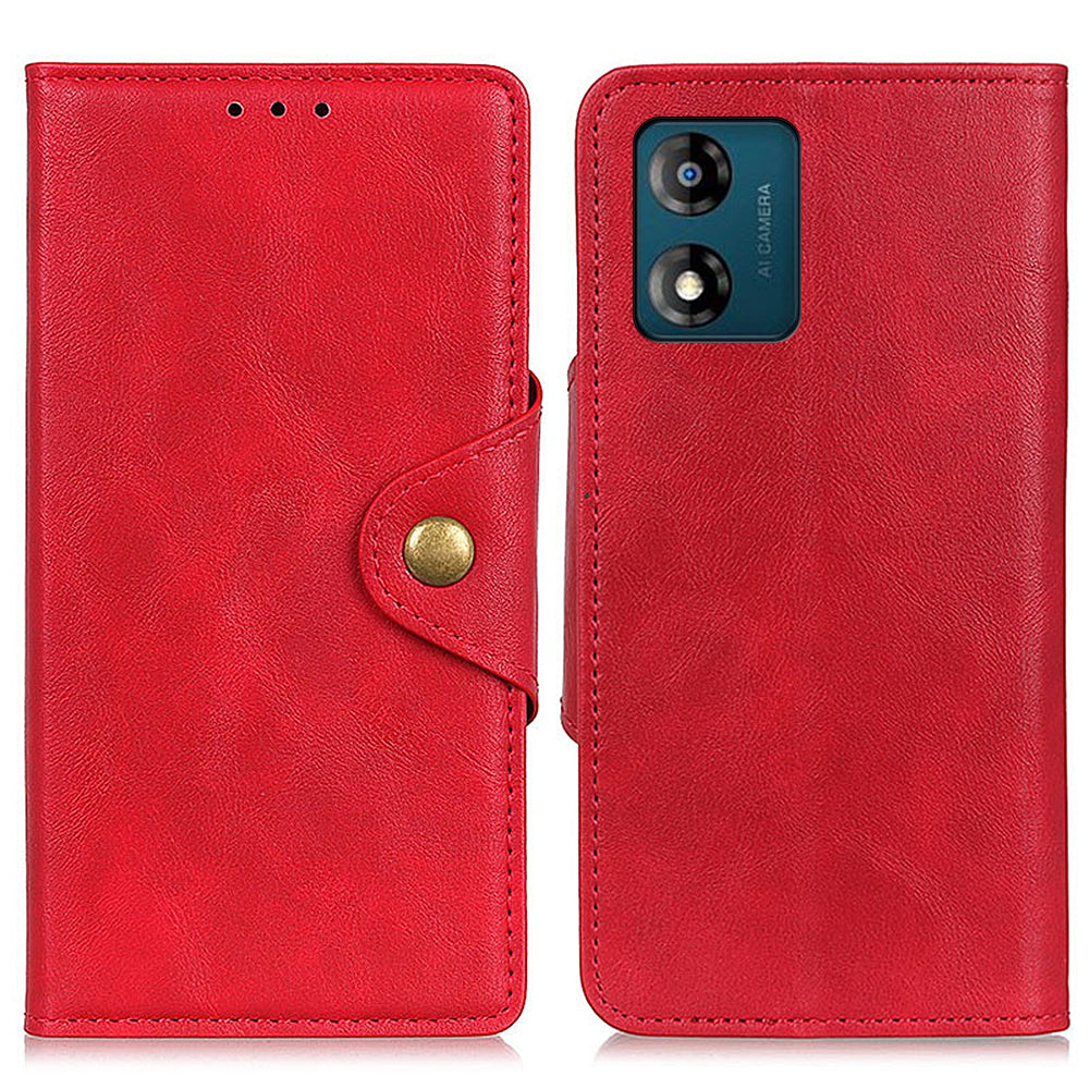 PU Leather Phone Stand Case for Motorola Moto E13 4G Magnetic Brass Buckle Wallet Cell Phone Cover PU Leather Phone Stand Case for Motorola Moto E13 4G Magnetic Brass Buckle Wallet Cell Phone Cover